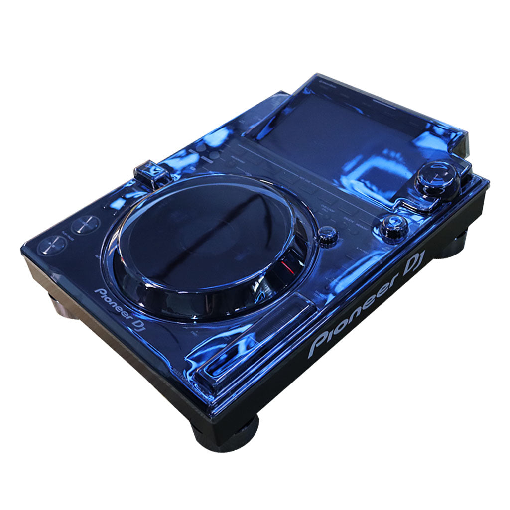 GORPANIX polycarbonate cover fitted on a Pioneer CDJ-3000, shielding jog wheel and screen from dust, spills, and accidental damage.
