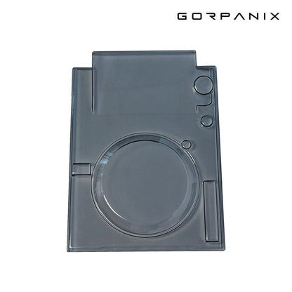 Top view of GORPANIX CDJ-3000 cover, molded to fit jog wheel and controls precisely for optimal protection and clarity.