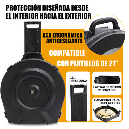 GORPANIX Estuche Rígido Profesional para Platillos de 21"/24"